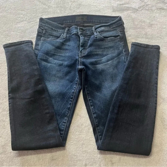 Koral Color Block Two Tone Blue & Black Skinny Jeans - Picture 5 of 14